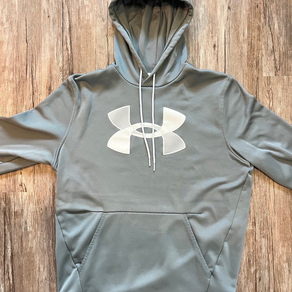 Under Armour Charcoal Hoodie with White Accents
